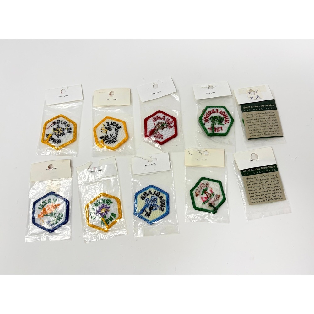 Vintage Trail Tags Great Smoky Mountains National Park Patches + More Lot of 10 - Picture 5 of 5